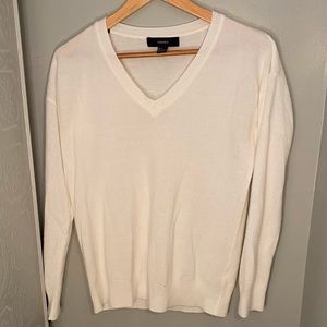 White long sleeve Forever 21 sweater, size S